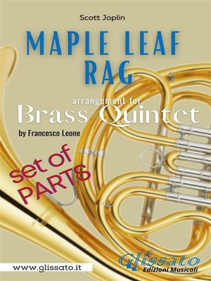 cover image of Maple Leaf Rag--Brass Quintet--Parts